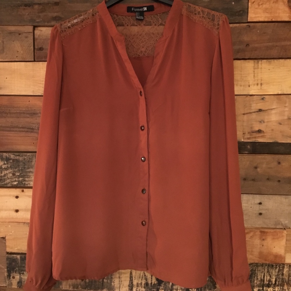 Sienna colored blouse